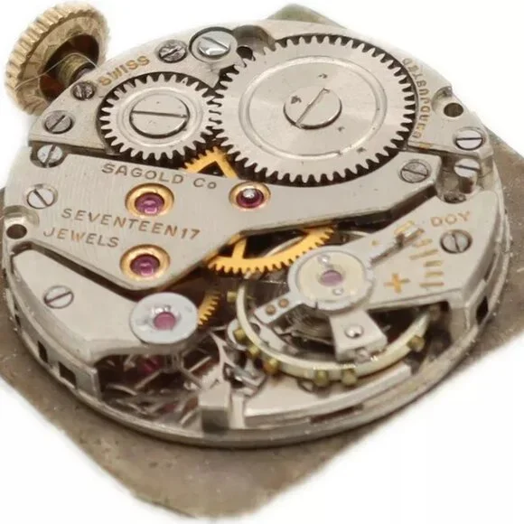 Vintage Baylor Tank Style Jeweled Dial 17 Jewel Unisex Wristwatch Swiss 10k RGP